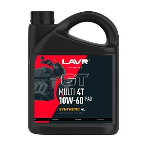 Моторное масло GT Multi 4T 10W60 LAVR MOTOLINE, 4 л
