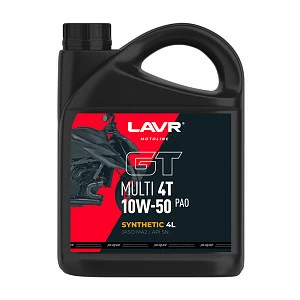 Моторное масло GT Multi 4T 10W50 LAVR MOTOLINE, 4 л